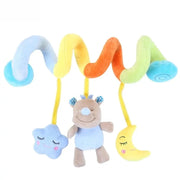 Musical rattle ornament for stroller or crib