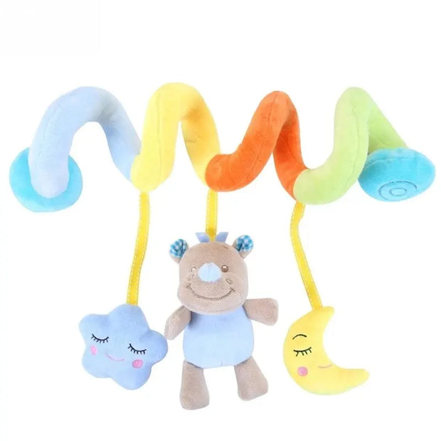 Musical rattle ornament for stroller or crib