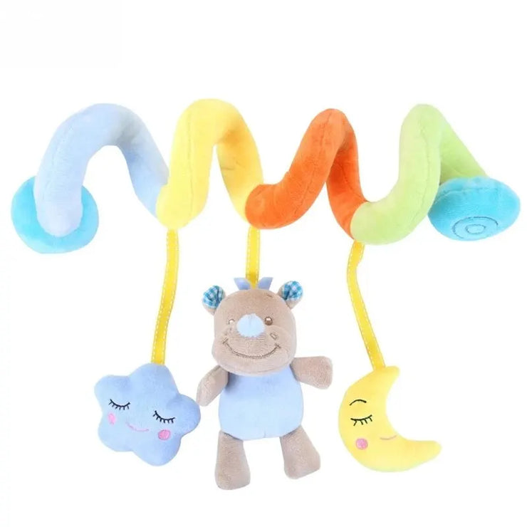 Musical rattle ornament for stroller or crib