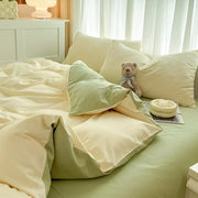 4 Pieces 2 Side Color Bedding Set
