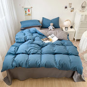 Black Bedding Duvet, Bedsheet and Pillowcase Set