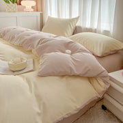 4 Pieces 2 Side Color Bedding Set
