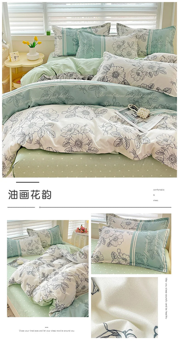 4 Pieces Bedding Set