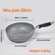 Non-Stick Maifan Stone Design Frying Pan