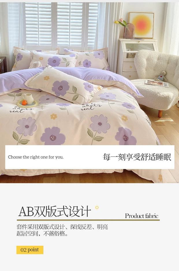 4 Pieces Bedding Set