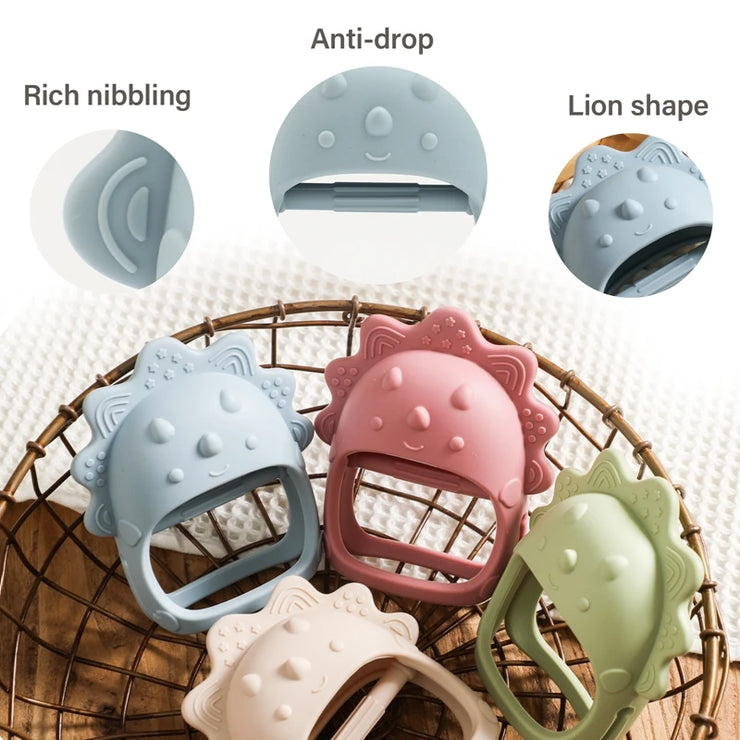 1pc Baby Silicone Teether Glove Shaped