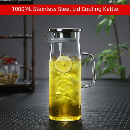 Borosilicate Glass Pitcher with Lid — 1.5L