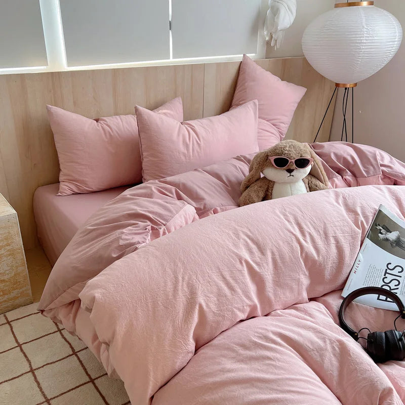 100% Cotton Plaid Duvet Cover