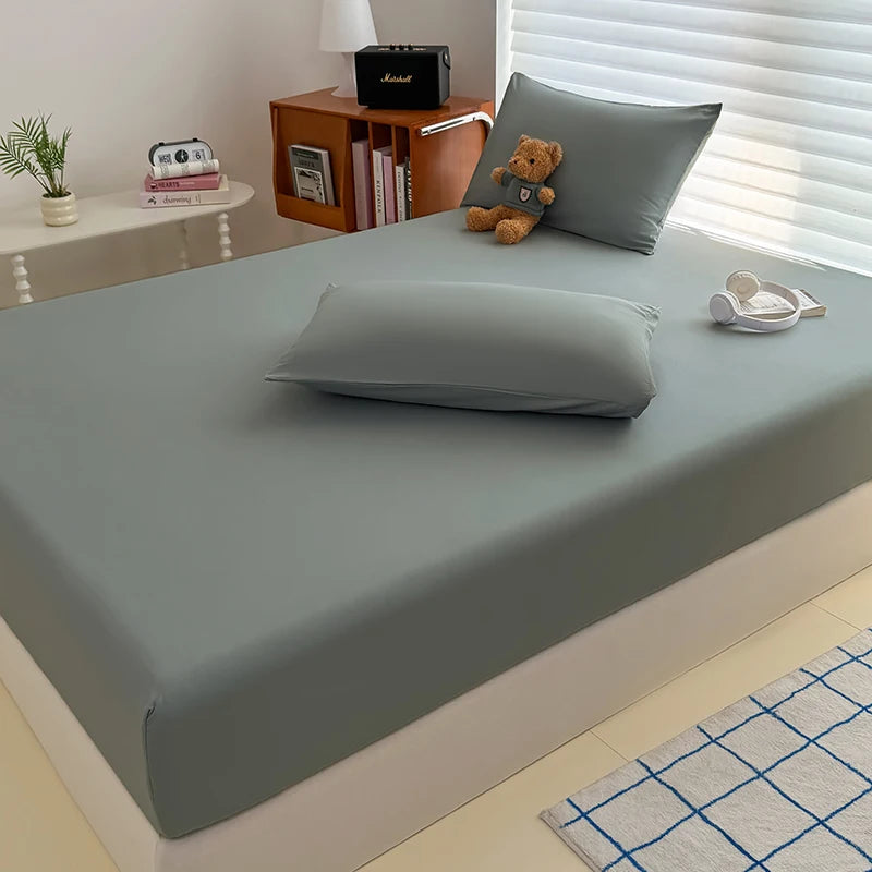 Washed Soft-Finish Fitted Sheet