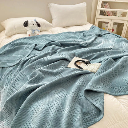 Cotton Waffle Throw Blanket