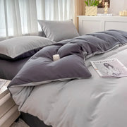 4 Pieces 2 Side Color Bedding Set