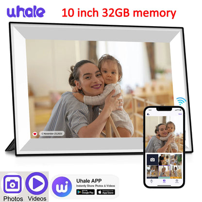 Smart Digital Photo Frame 10.1" — WiFi, HD Touch Screen & 32GB Storage
