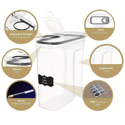 Airtight Grain Containers Set (BPA-Free)