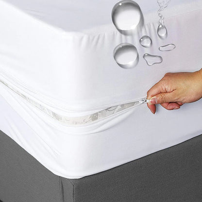 6-Sided Waterproof Zippered Mattress Protector