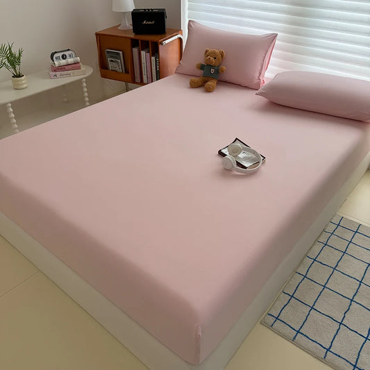 Washed Soft-Finish Fitted Sheet