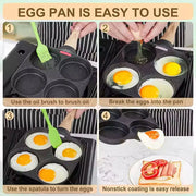 2/4-Hole Non-stick Frying Pan