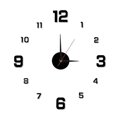 Frameless 3D Wall Clock 15.7"