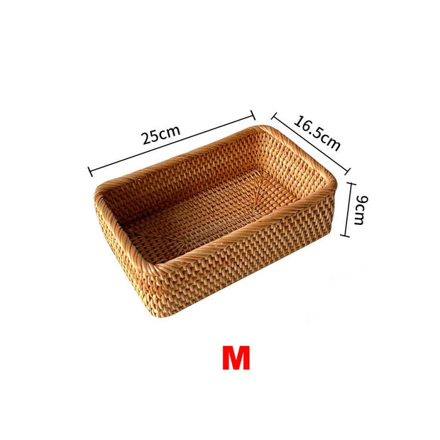 Multipurpose Rectangular Wicker Storage Basket