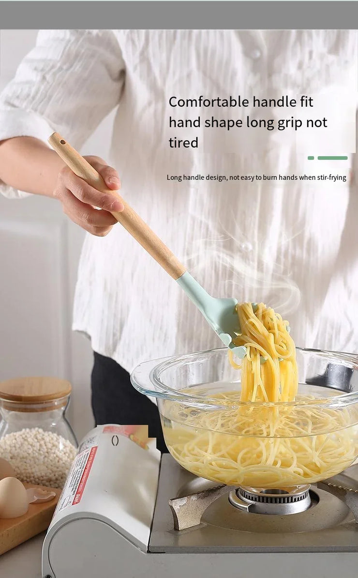 Set of 12 Multi-Colored Silicone Kitchen Utensils
