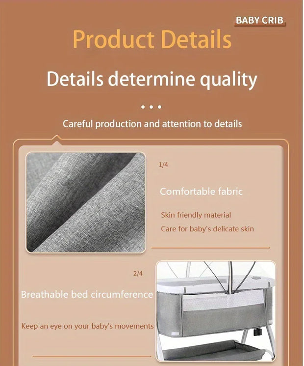 Folding Bed Children Multi Functional Baby Crib