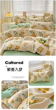 4 Pieces Bedding Set