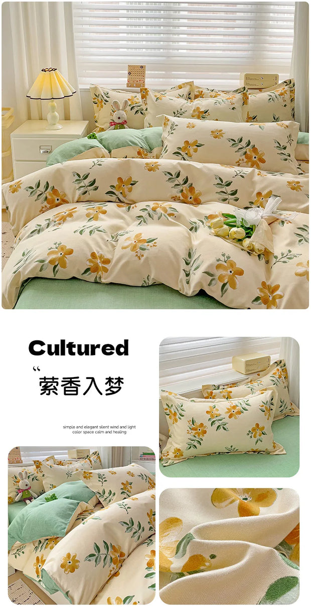 4 Pieces Bedding Set