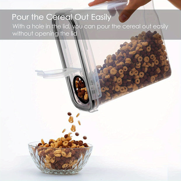 3-Piece Airtight Cereal Storage Containers Set