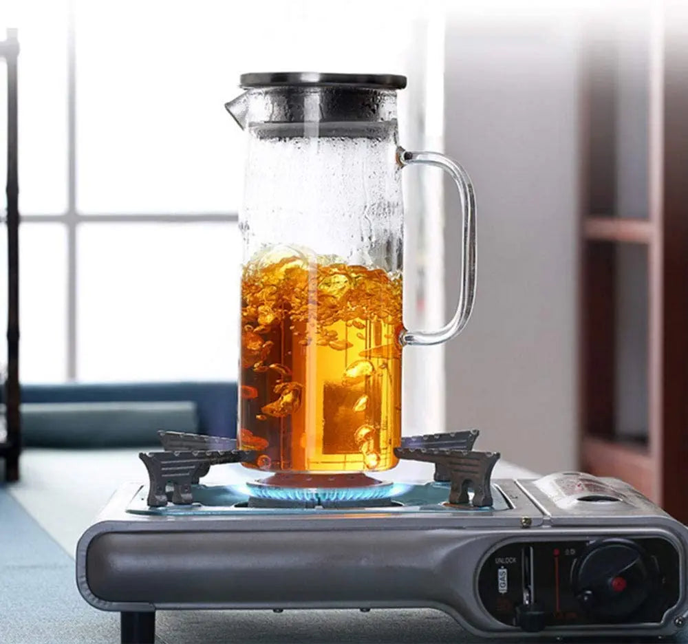 Borosilicate Glass Pitcher with Lid — 1.5L