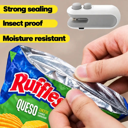 Rechargeable 2-in-1 Mini Bag Sealer & Cutter