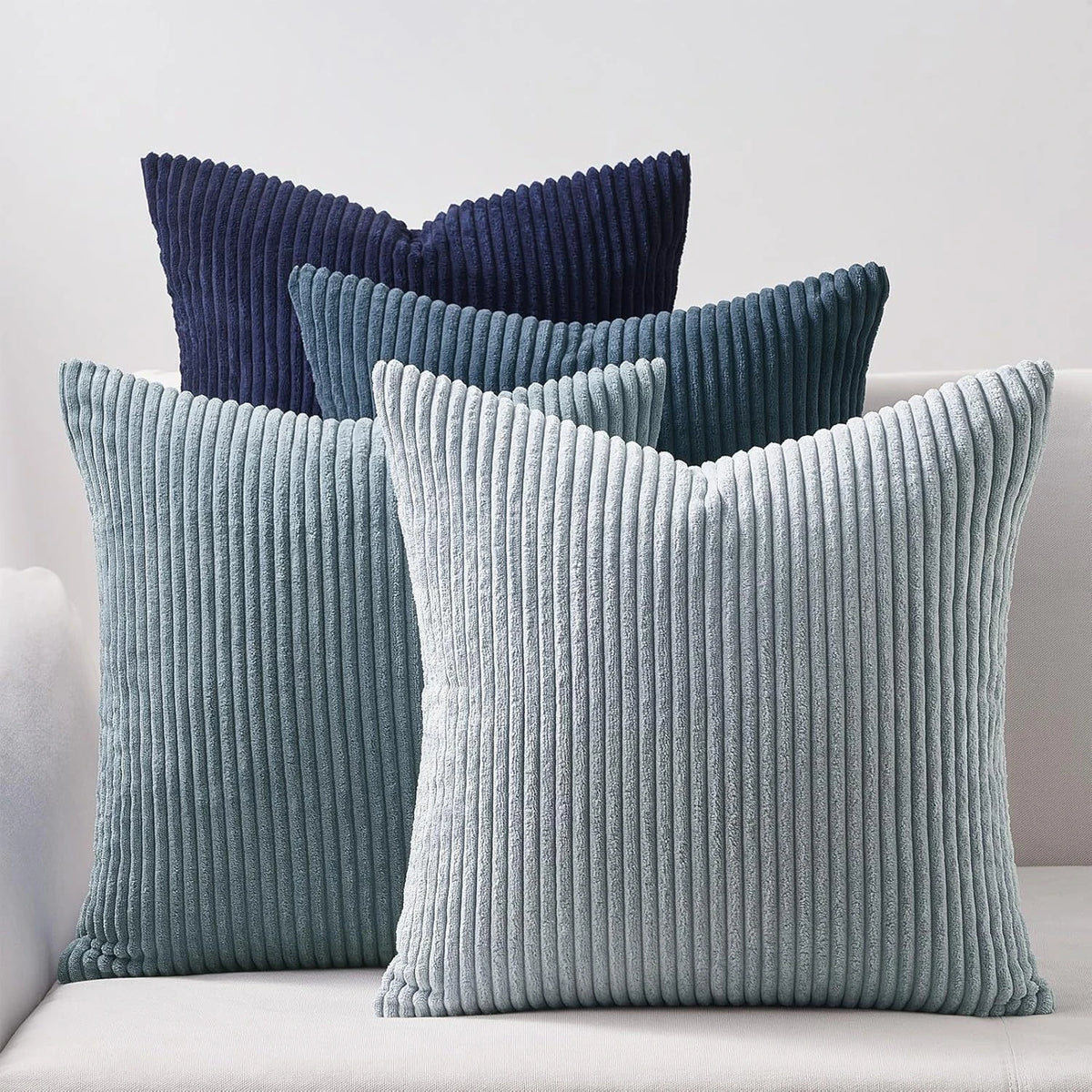 Set of 4 Textured Boho Pillow Covers