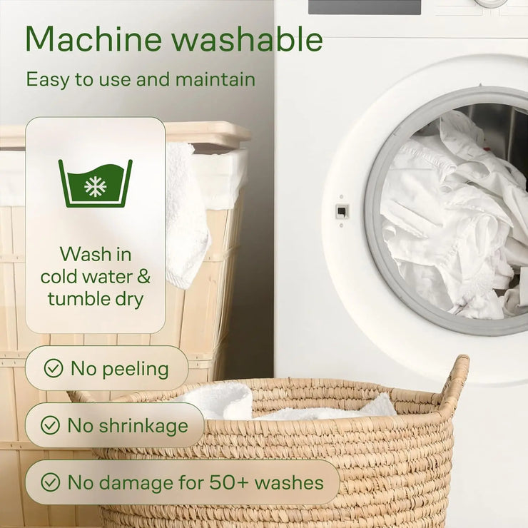 Ultra Soft Mattress Topper. Viscose Made from Aloe Pillow Top Mattress Pad for Back Pain Relief.