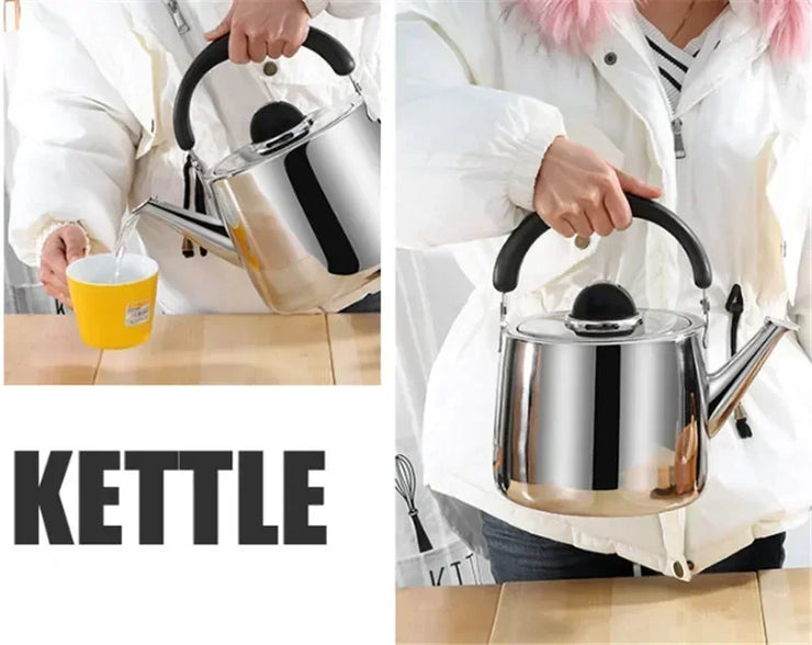 Shiny 304 Stainless Steel Kettle