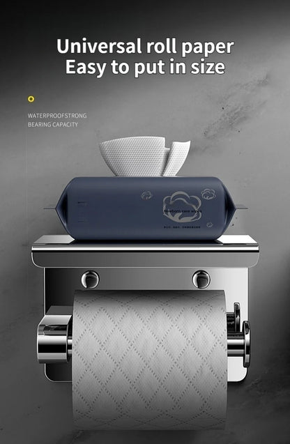 Stainless Steel Paper Towel and Toilet Paper Holder