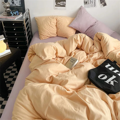 100% Washed Cotton Bedding Set