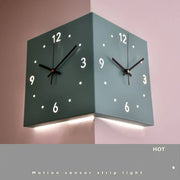 Creative Square Wall Clock with Light Sensor